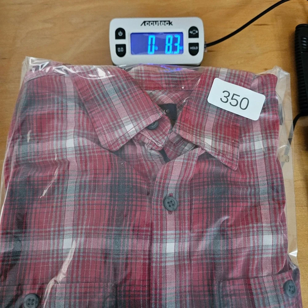 Banana Republic Shirt Mens M Red Plaid Flannel Button Down Long Sleeve Cotton